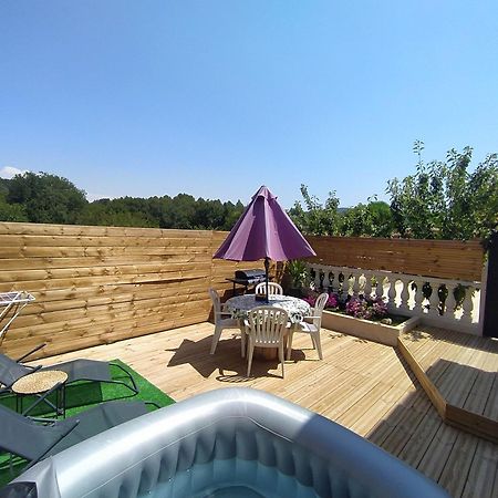 Studio Cosy Avec Terrasse Et Jacuzzi A Disposition De Mai A Aout Rians  외부 사진