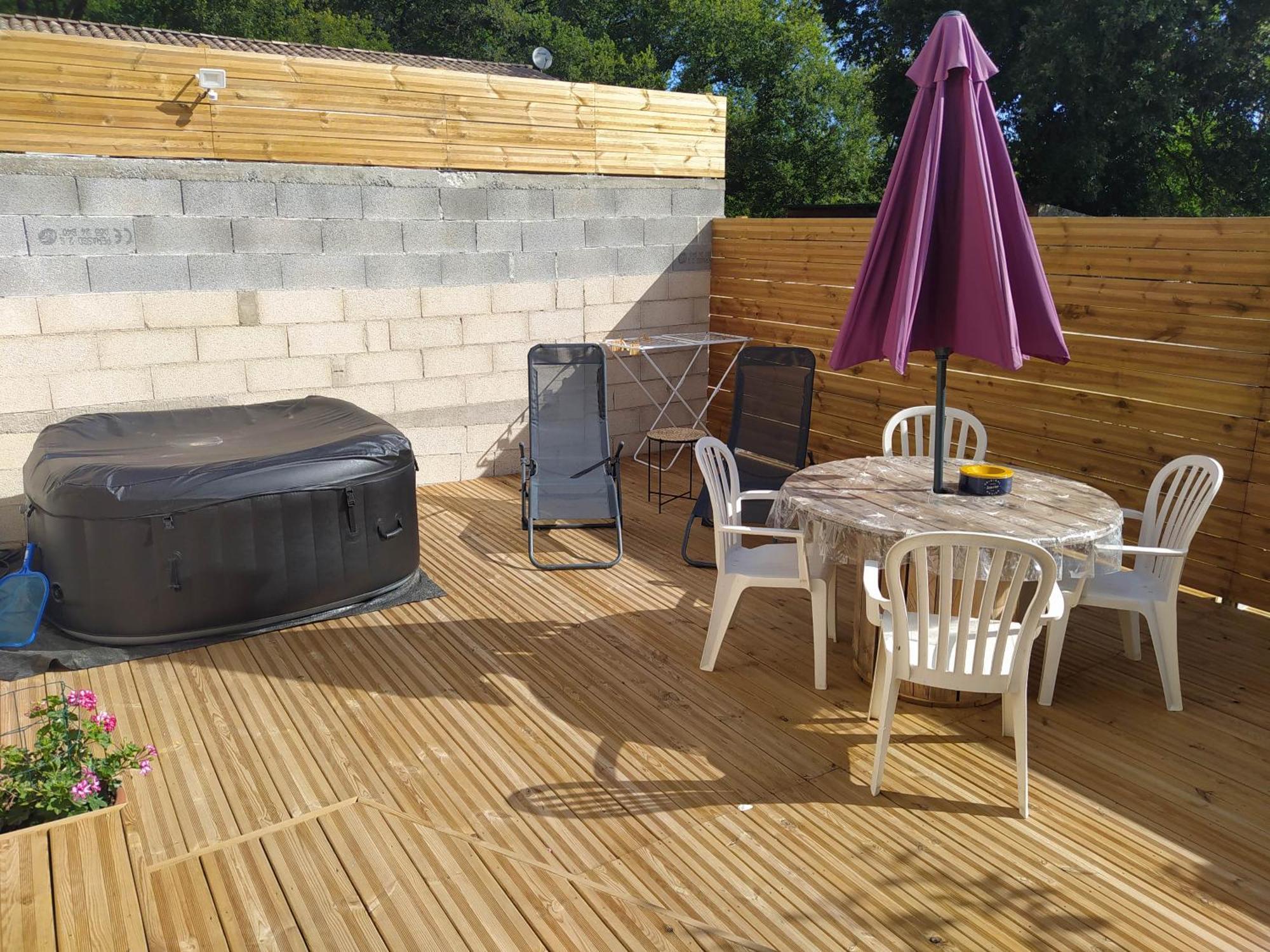 Studio Cosy Avec Terrasse Et Jacuzzi A Disposition De Mai A Aout Rians  외부 사진